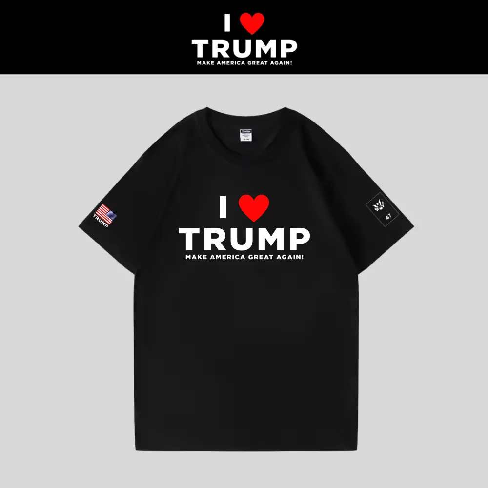 [I LOVE TRUMP]ロゴTシャツ[黒][LVTE-01]