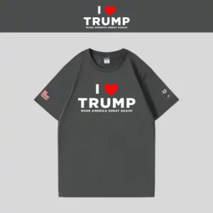 [I LOVE TRUMP]ロゴTシャツ[グレー][LVTE-01]