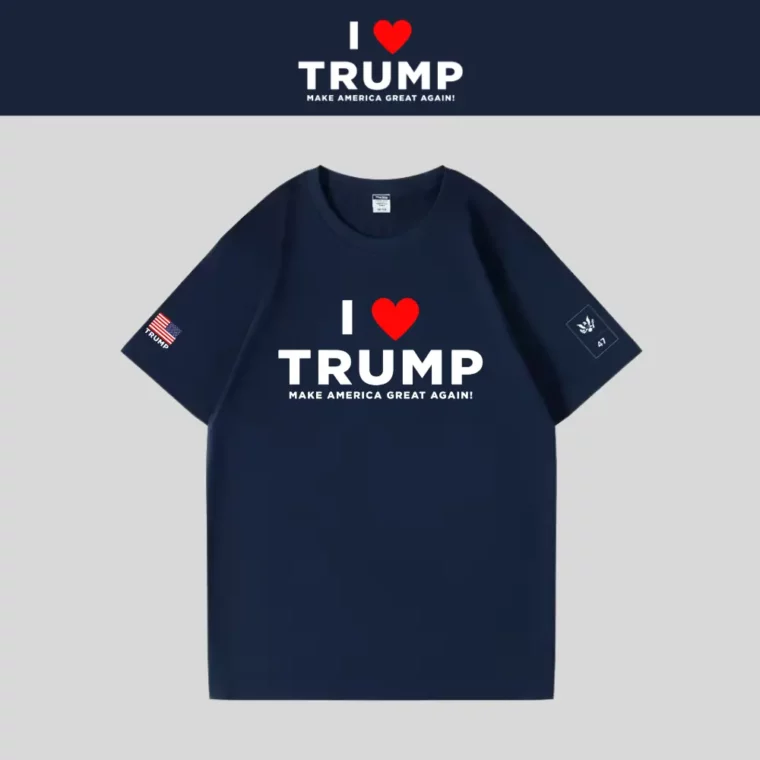 [I LOVE TRUMP]ロゴTシャツ[ネイビー][LVTE-01]