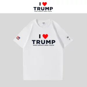 [I LOVE TRUMP]ロゴTシャツ[白][LVTE-01]