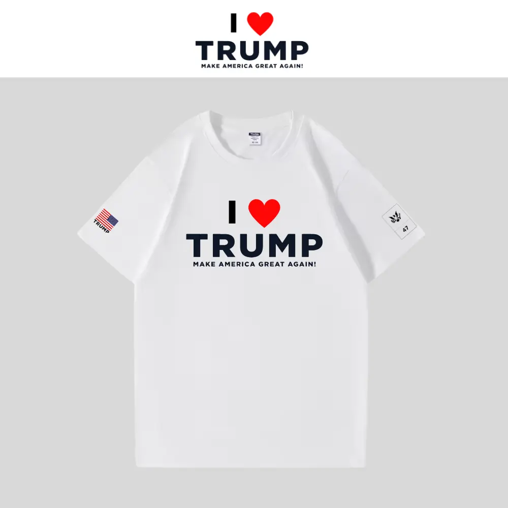 [I LOVE TRUMP]ロゴTシャツ[白][LVTE-01]