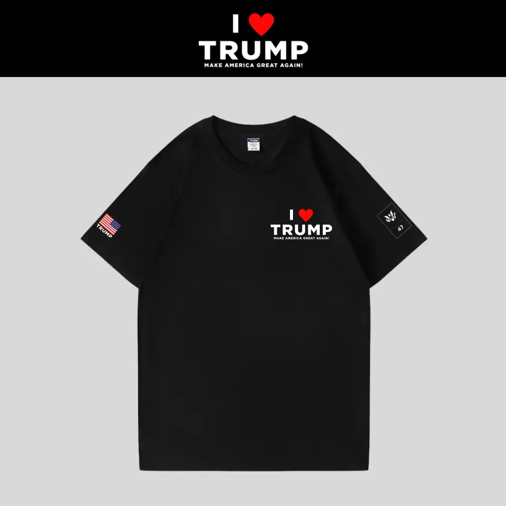[I LOVE TRUMP]ロゴTシャツ[黒][LVTE-02]