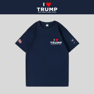 [I LOVE TRUMP]ロゴTシャツ[ネイビー][LVTE-02]
