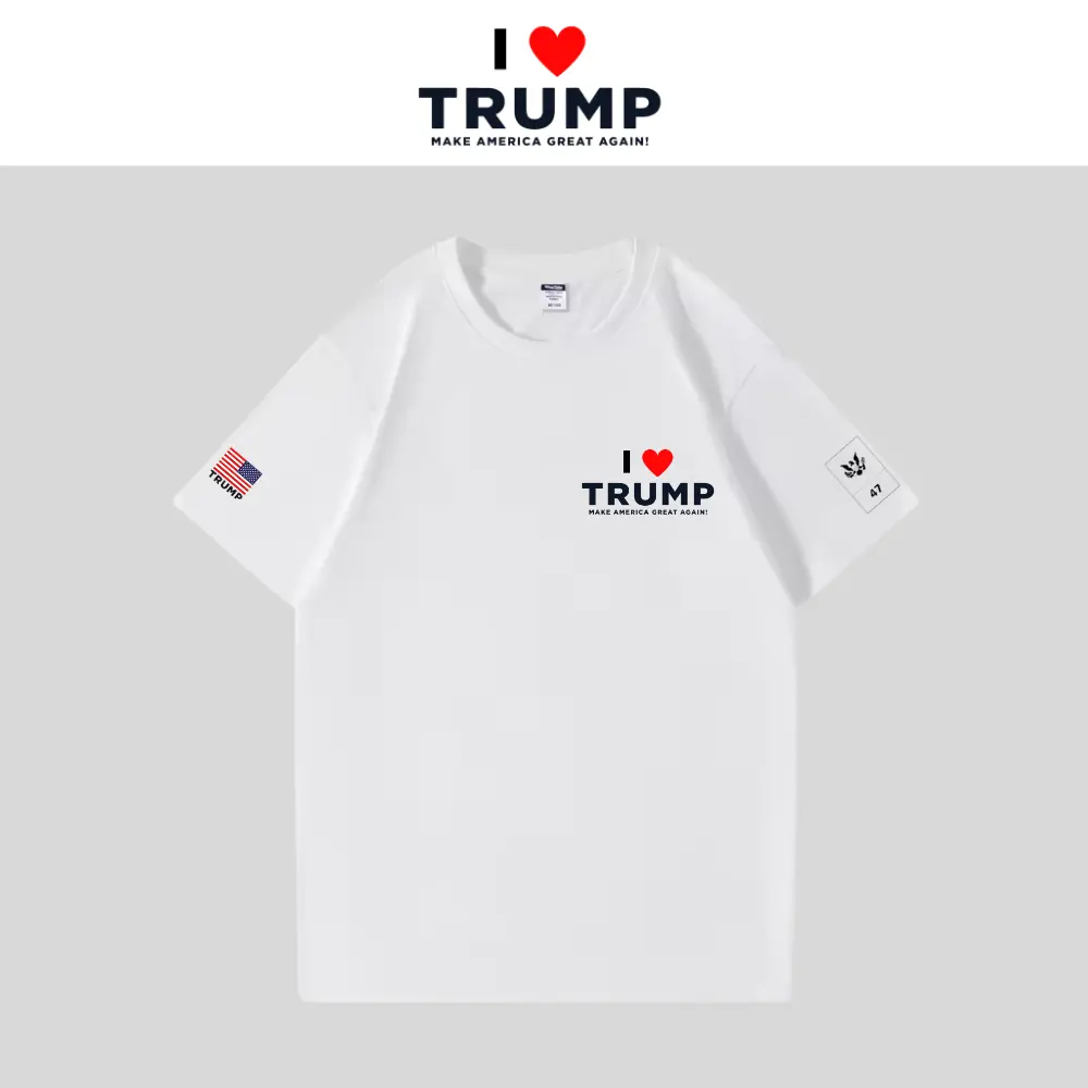 [I LOVE TRUMP]ロゴTシャツ[白][LVTE-02]
