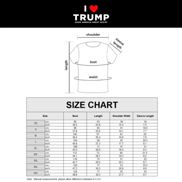 [I LOVE TRUMP]ロゴTシャツ[白][LVTE-02] - 画像 (2)