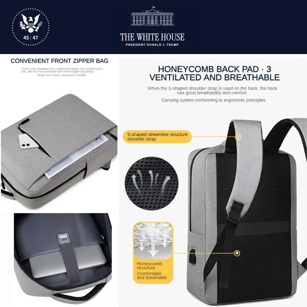 [New White House]ロゴ入りバックパック[WHBP-03][黒] - 画像 (10)