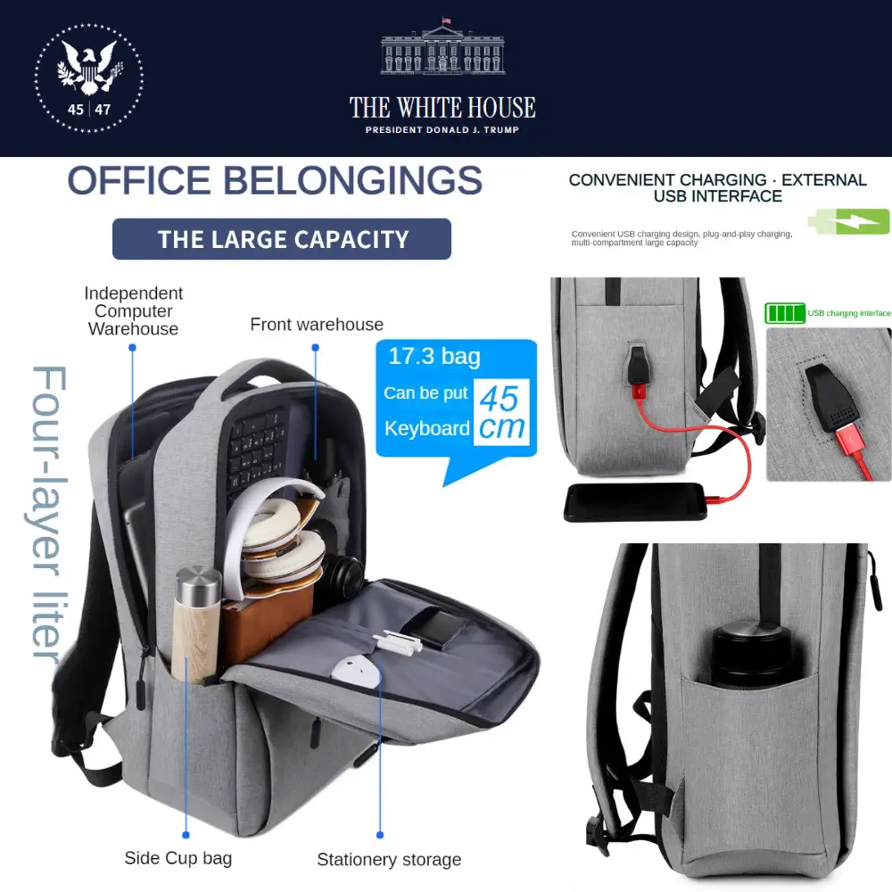 [New White House]ロゴ入りバックパック[WHBP-03][黒] - 画像 (11)