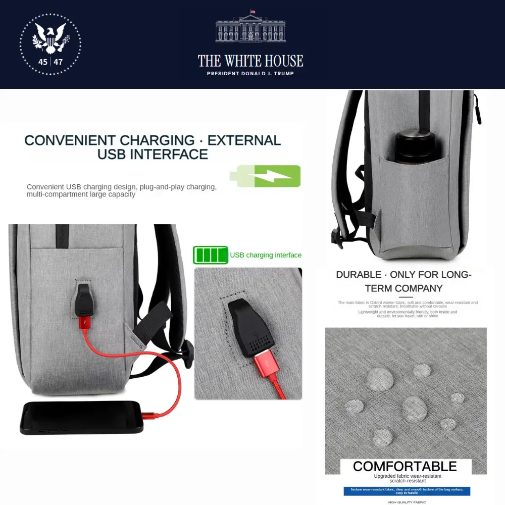 [New White House]ロゴ入りバックパック[WHBP-03][黒] - 画像 (12)