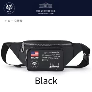 [New White House]ロゴウエストバッグ[WHFP-01][黒]