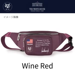[New White House]ロゴウエストバッグ[WHFP-01][ワインレッド]