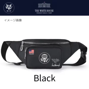 [New White House]ロゴウエストバッグ[WHFP-02][黒]