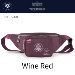 [New White House]ロゴウエストバッグ[WHFP-02][ワインレッド]