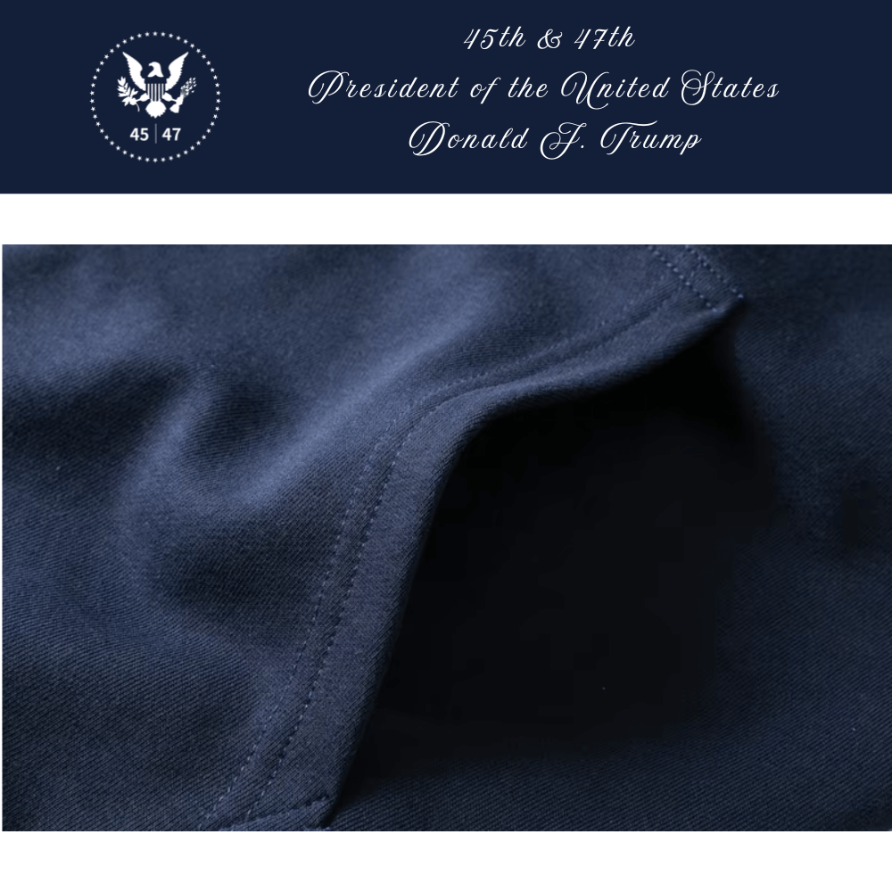 [New White House]TRUMP大統領ロゴジップアップパーカー[アイスブルー][WHZH-03] - 画像 (4)