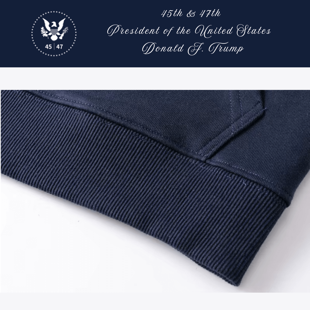 [New White House]TRUMP大統領ロゴジップアップパーカー[アイスブルー][WHZH-03] - 画像 (5)