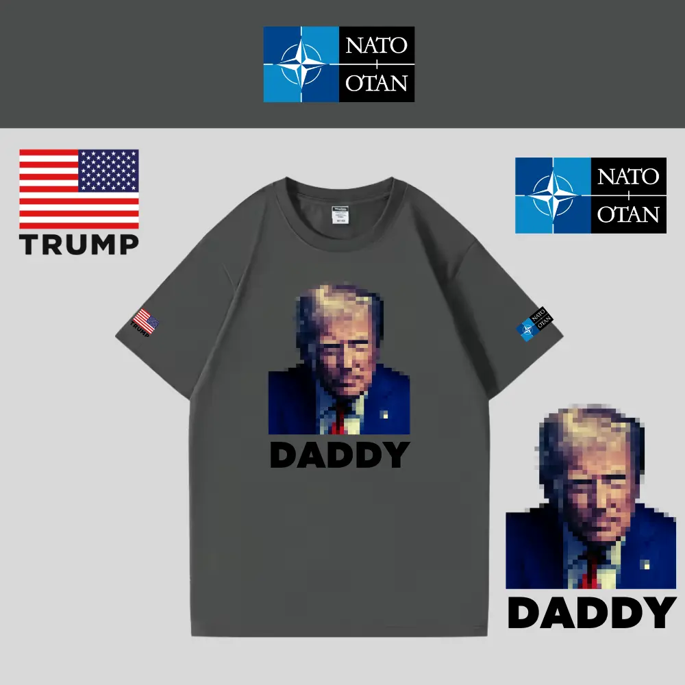 [トランプNATO記念]DADDY Tシャツ[グレー][NATE-01]