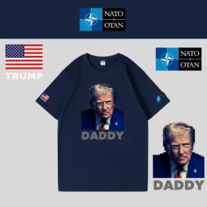 [トランプNATO記念]DADDY Tシャツ[ネイビー][NATE-01]