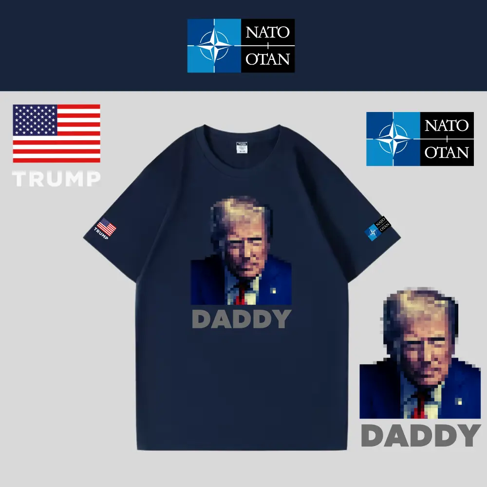 [トランプNATO記念]DADDY Tシャツ[ネイビー][NATE-01]