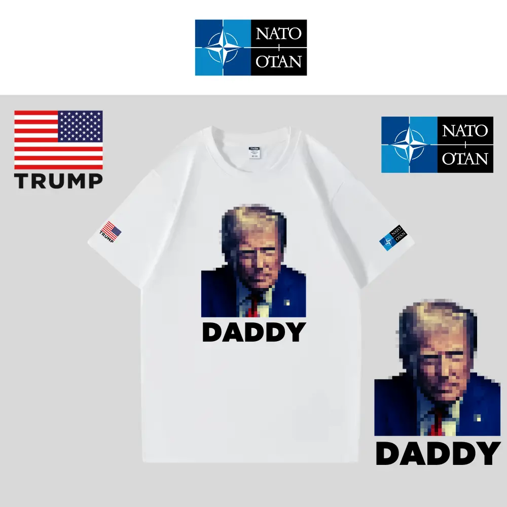 [トランプNATO記念]DADDY Tシャツ[白][NATE-01]