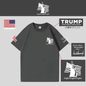 [MAGA 2025]ロゴTシャツ[グレー][NMGT-03]