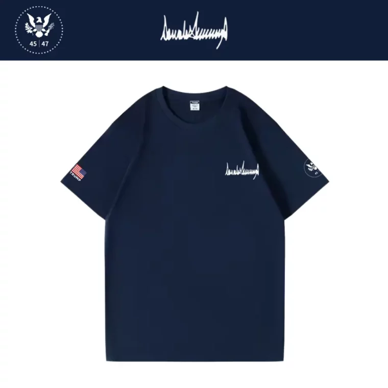 [New White House]トランプ大統領肖像画TシャツBタイプ[ネイビー][PRTT-02]