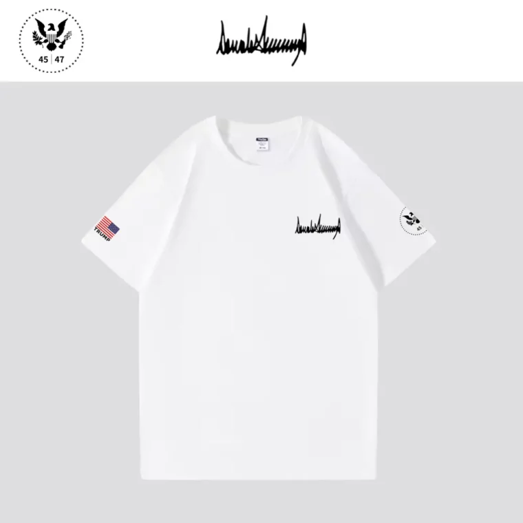 [New White House]トランプ大統領肖像画TシャツBタイプ[白][PRTT-02] - 画像 (2)