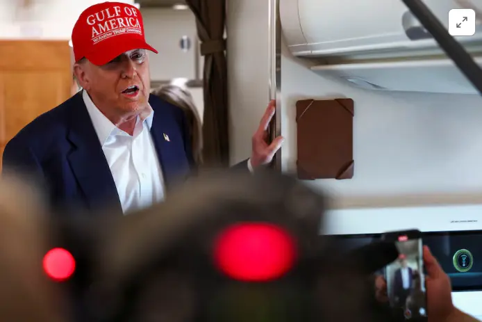 【米国発送】TRUMP公式 MAGA ハット[Gulf of America / YATD][赤/白] - 画像 (5)