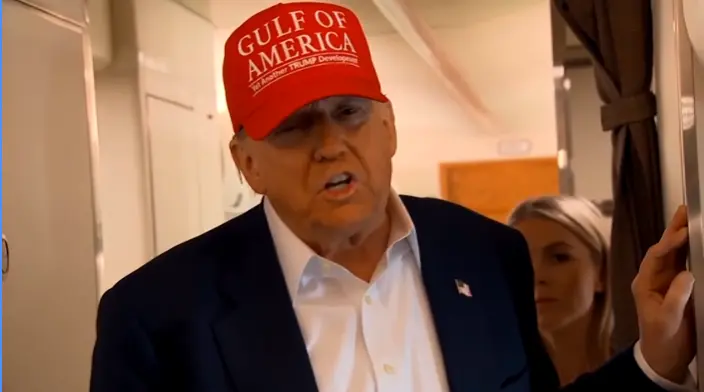 【米国発送】TRUMP公式 MAGA ハット[Gulf of America / YATD][赤/白] - 画像 (3)