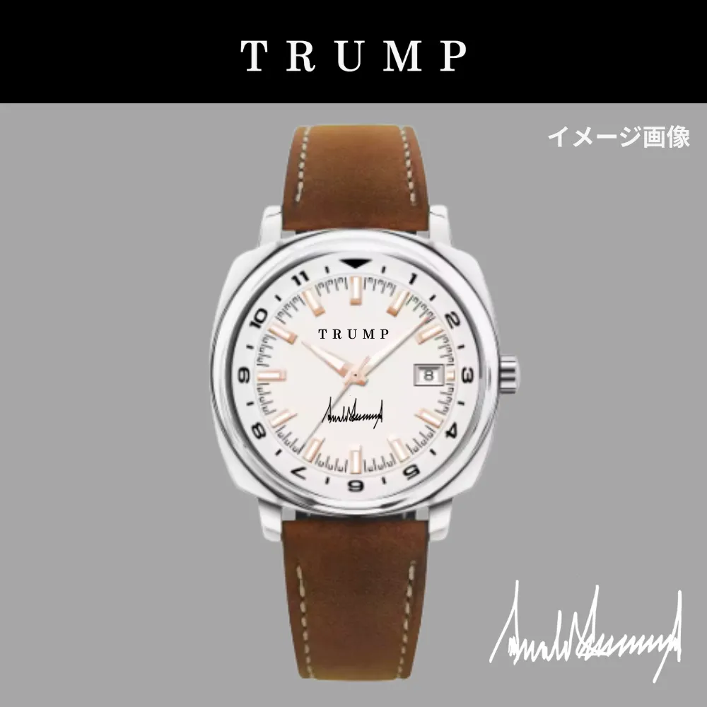 オリジナルデザイン腕時計 [TRPW-001] シルバー/ブラウン