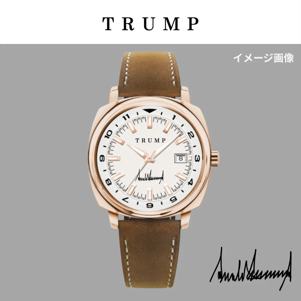 オリジナルデザイン腕時計 [TRPW-002] ローズゴールド/ブラウン