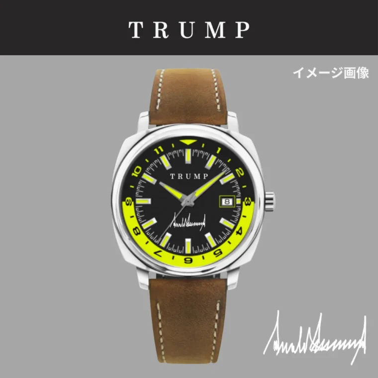 オリジナルデザイン腕時計 [TRPW-006] ブラック&ネオン/ブラウン