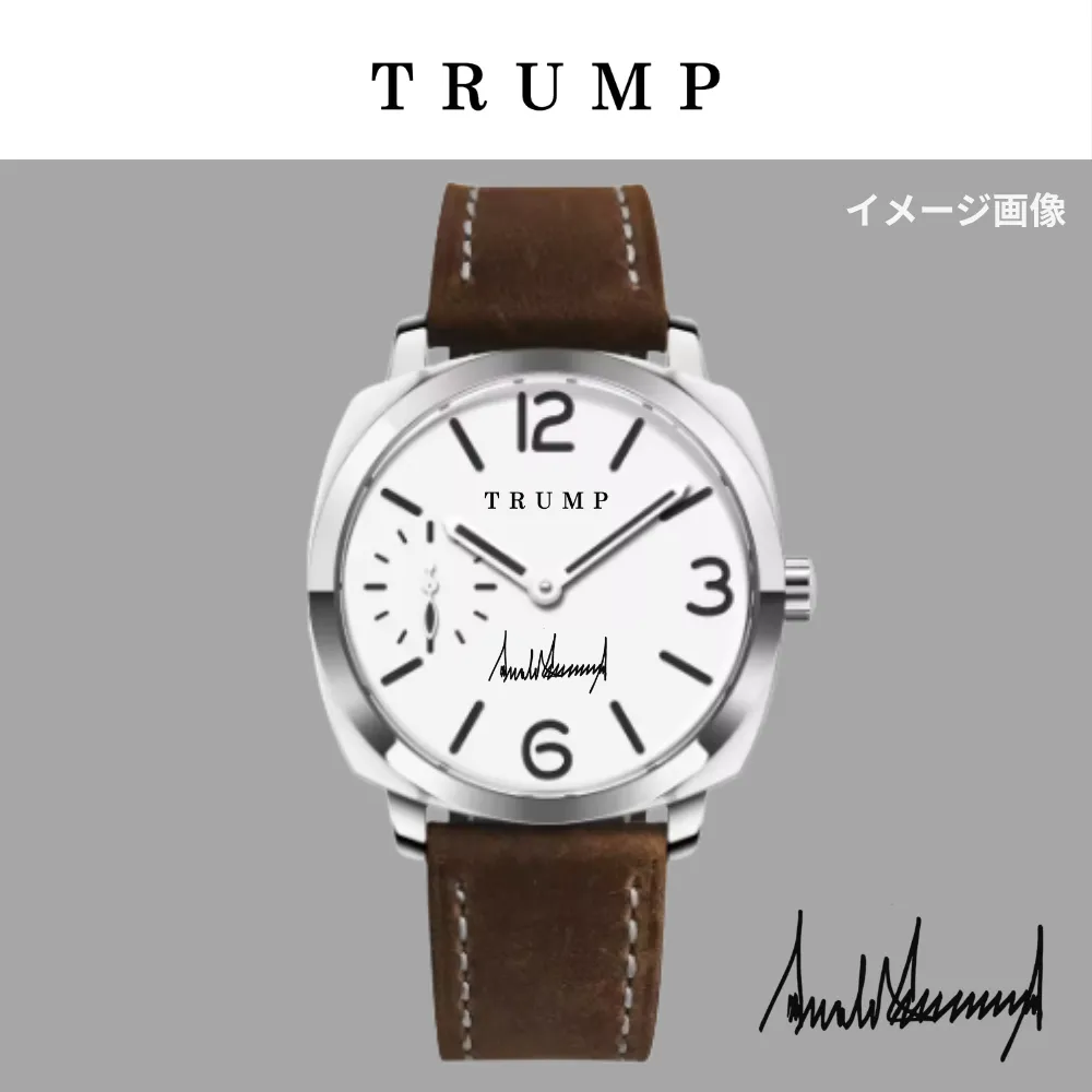 オリジナルデザイン腕時計 [TRPW-010] ホワイト/ブラウン