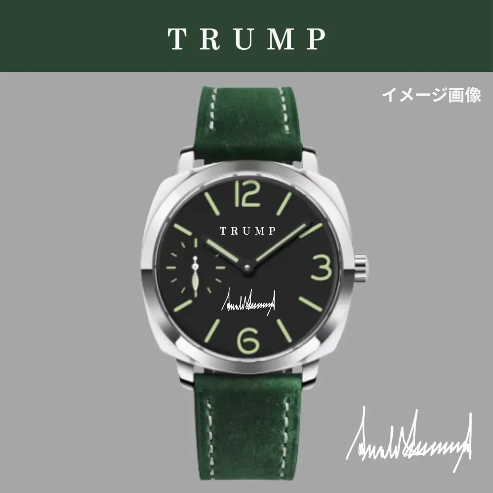 オリジナルデザイン腕時計 [TRPW-013] ブラックフェイス/グリーン