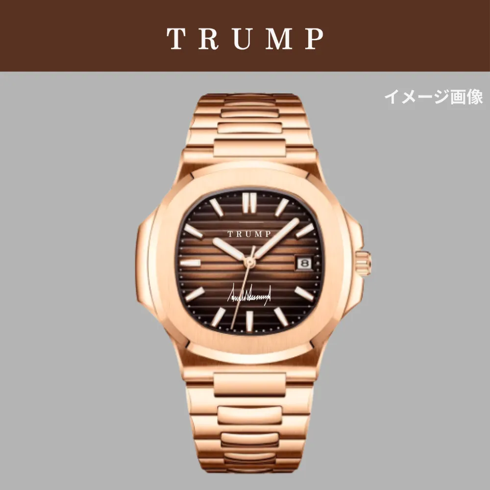オリジナルデザイン腕時計 [TRPW-014] ブラウンフェイス/ローズゴールド