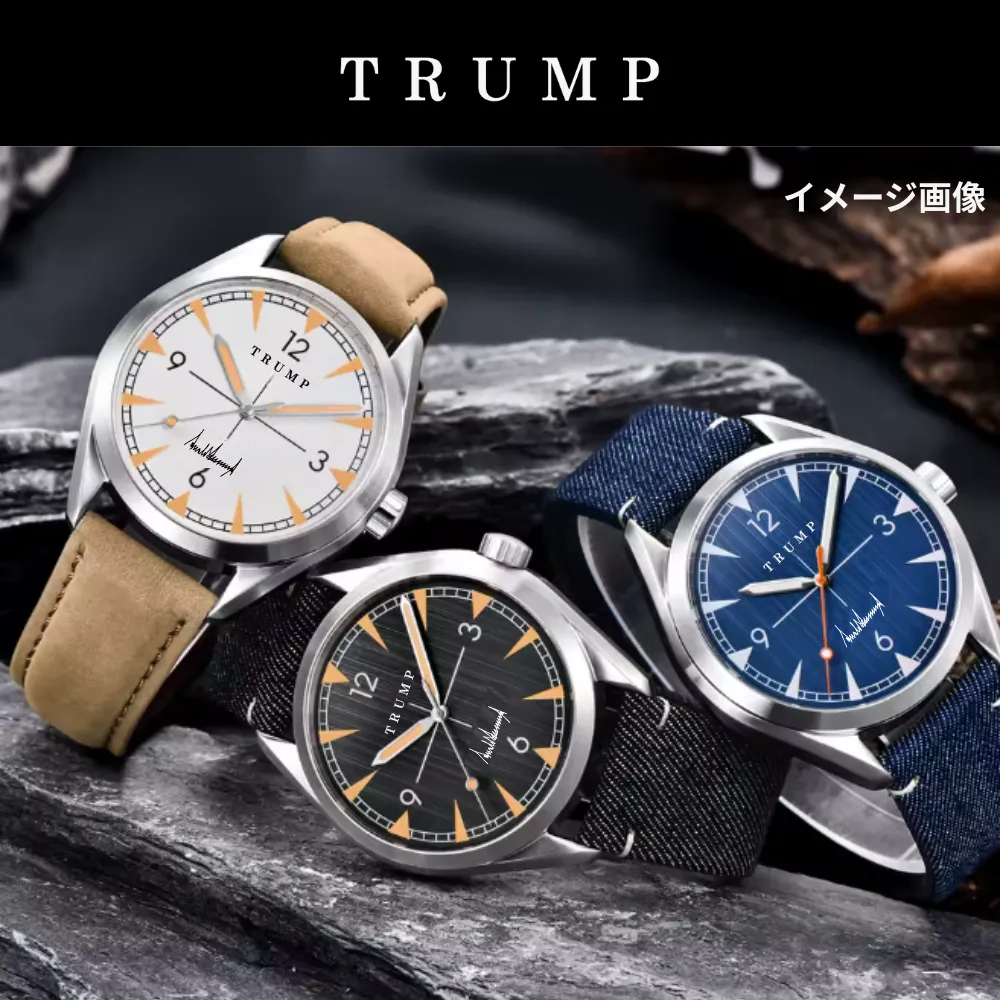 オリジナルデザイン腕時計 [TRPW-020] ブルーフェイス/ファブリックバンド - 画像 (6)