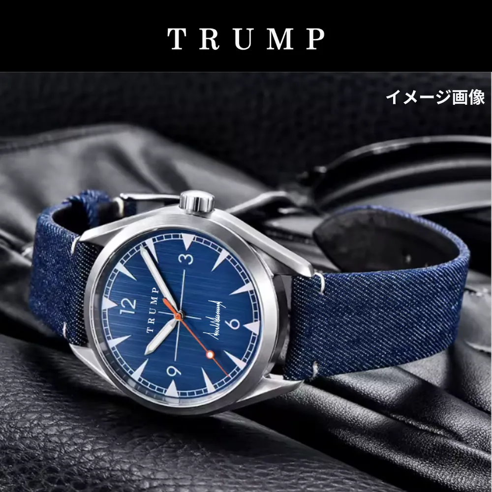 オリジナルデザイン腕時計 [TRPW-020] ブルーフェイス/ファブリックバンド