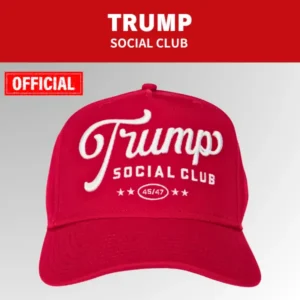 【米国発送】TRUMP公式 ハット[Trump Social Club][TSCH-03][赤]