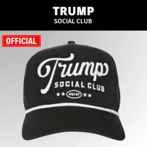 【米国発送】TRUMP公式 ハット[Trump Social Club][TSCH-04][黒]