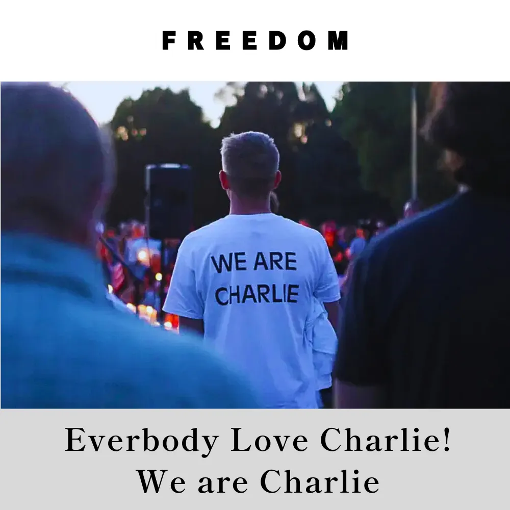 [FREEDOM] 米国旗ロゴ Tシャツ[白] - 画像 (6)