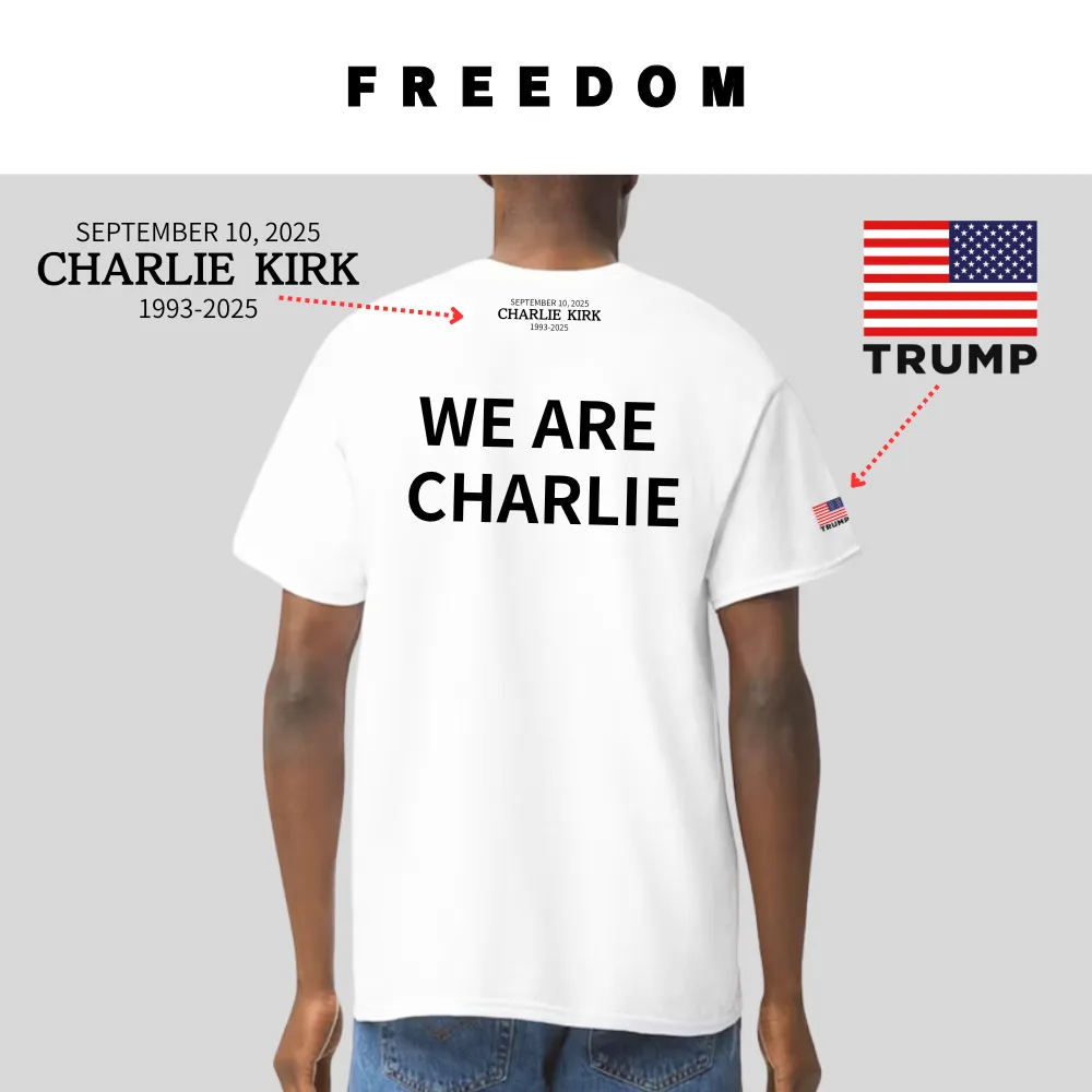 [FREEDOM] 米国旗ロゴ Tシャツ[白] - 画像 (3)