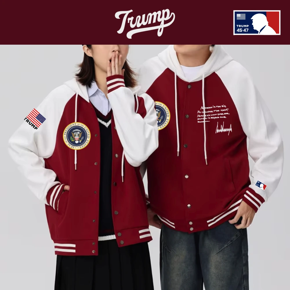 [Team TRUMP]スタジャンタイプスナップパーカー[クリーム/ネイビー][WHHJ-01] - 画像 (9)