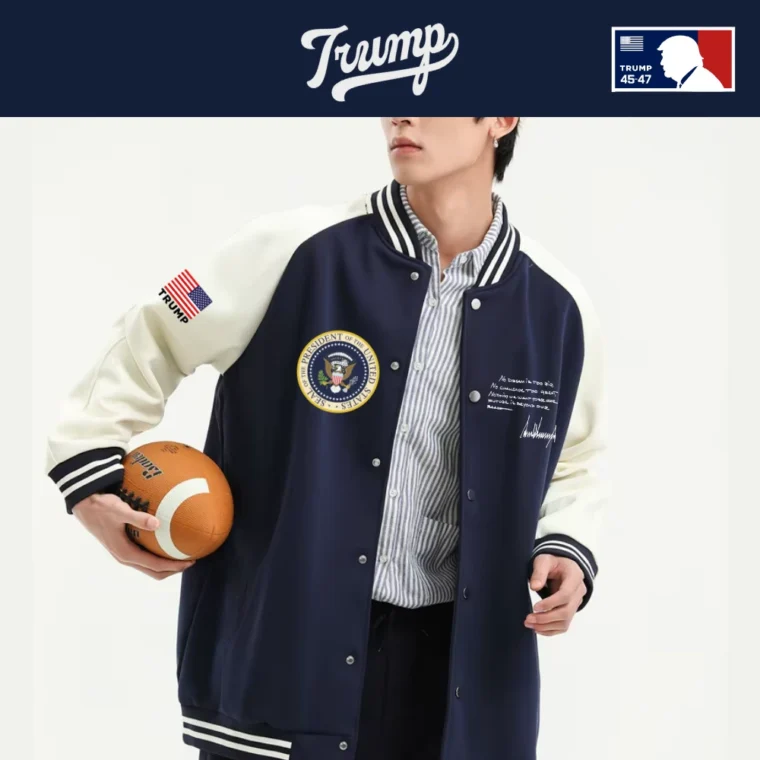 Team TRUMP]スタジャンタイプスナップジャケット[ブラウン][WHHJ-02 
