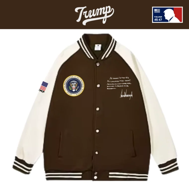Team TRUMP]スタジャンタイプスナップジャケット[ブラウン][WHHJ-02 