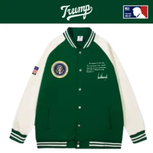 [Team TRUMP]スタジャンタイプスナップジャケット[緑][WHHJ-02]