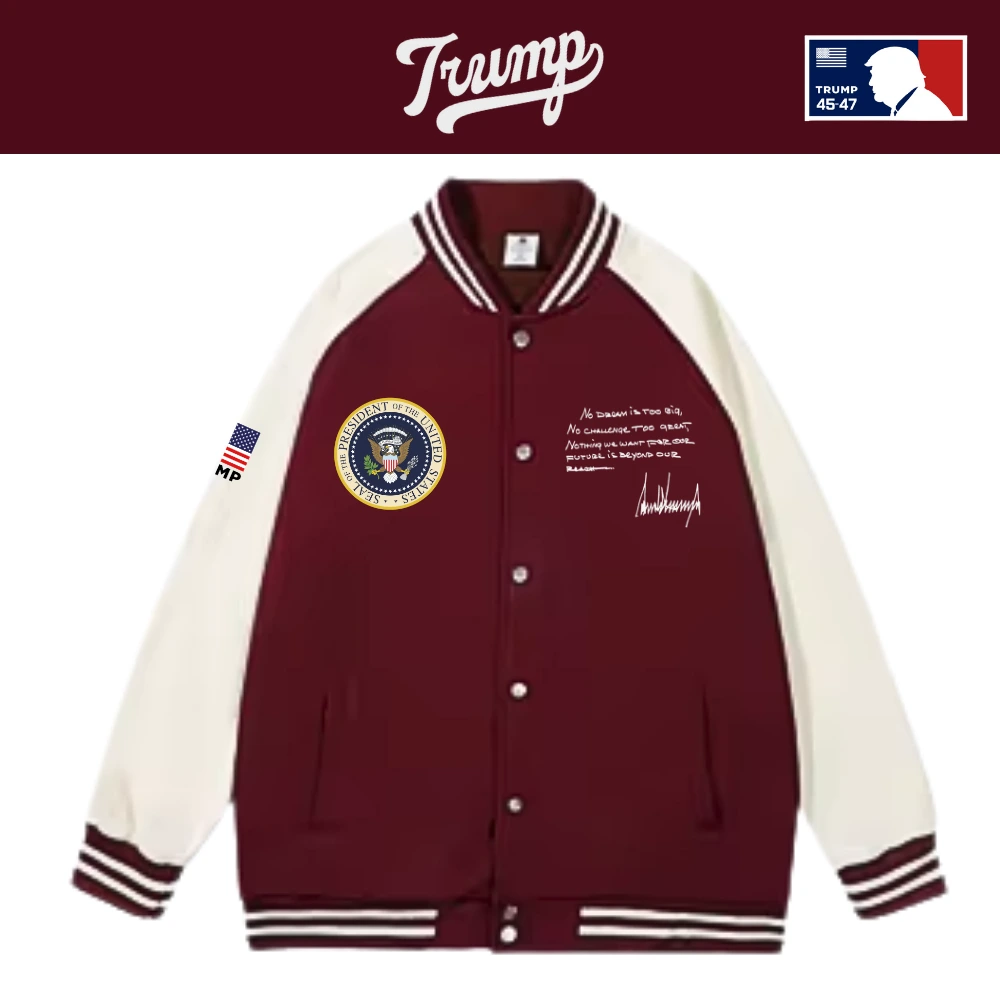 [Team TRUMP]スタジャンタイプスナップジャケット[ワインレッド][WHHJ-02]