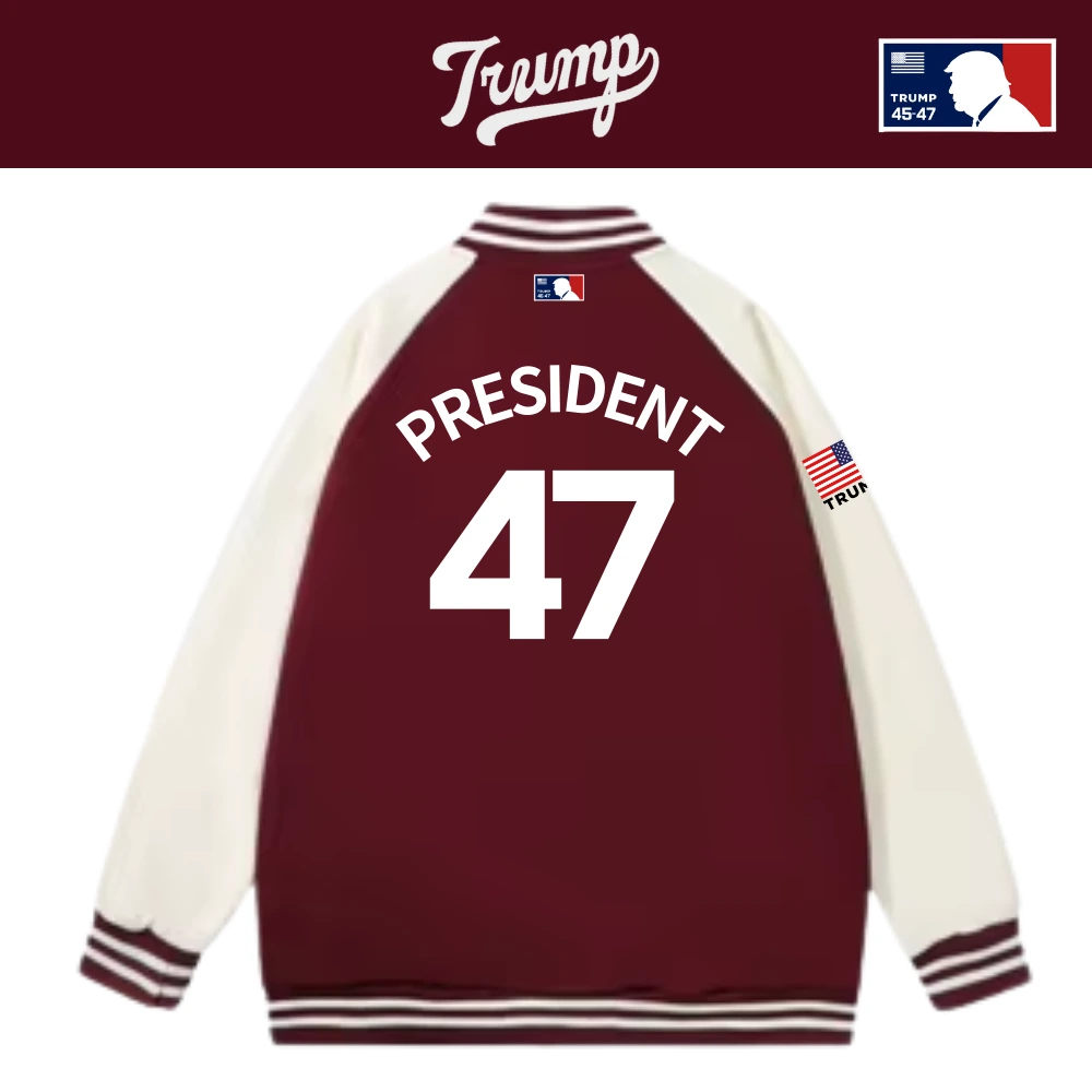 [Team TRUMP]スタジャンタイプスナップジャケット[ワインレッド][WHHJ-02] - 画像 (2)