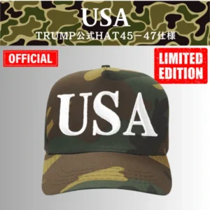 【米国発送】TRUMP公式 USAハット[45-47][USHT-01][迷彩/白][特別限定バージョン]
