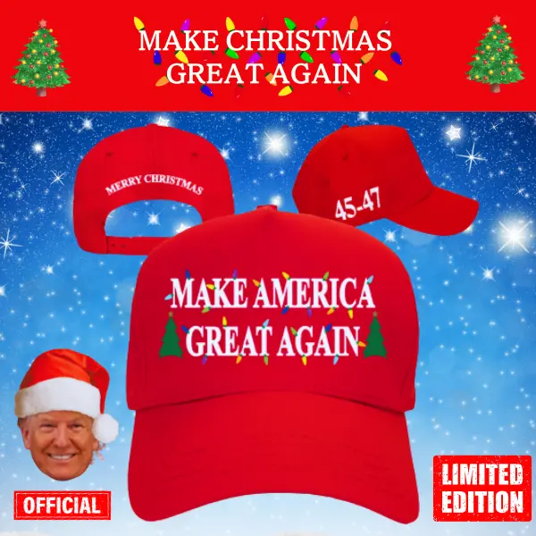 【米国発送】TRUMP公式 MAGA ハット Christmas 2025[赤][特別限定バージョン][MCHT-01]