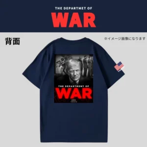 [TRUMP CLASS]米国戦争省ロゴTシャツ[ネイビー][DWTE-01]