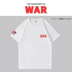 [TRUMP CLASS]米国戦争省ロゴTシャツ[白][DWTE-01]