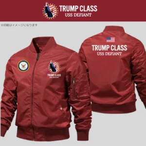 [TRUMP CLASS]トランプ級戦艦 ロゴボンバージャケット[TCBJ-01][ワインレッド]
